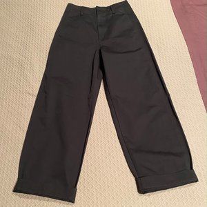 Uniqlo U Wide Fit Pants - Dark Navy